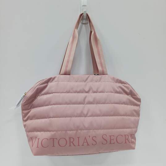 Victoria's Secret Pink quilted Duffle Bag NWT image number 1