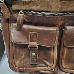 Vintage Brown Leather Mersq Messenger Bag alternative image