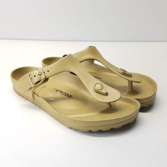 Birkenstock Gizeh EVA Gold Thong Sandals Shoes Women's Size 8 M image number 5