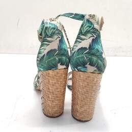 Sam Edelman Yaro Palm Print Block Sandals Multicolor 8.5