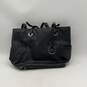 Michael Kors Womens Jet Set Black Monogram Double Handle Tote Bag Purse image number 1