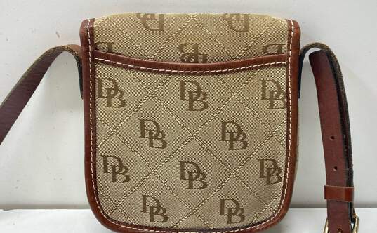 Dooney & Bourke DB Signature Canvas Pouch Crossbody Bag image number 3