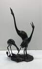 Wild Woods Imports Bronze Cranes 18 in Tall Metal Statue Wild Life Sculpture image number 2