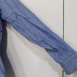 Tommy Hilfiger Men's Blue Pinstripe LS Button Up Dress Shirt Size 16.5 34-35 Large alternative image