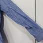 Tommy Hilfiger Men's Blue Pinstripe LS Button Up Dress Shirt Size 16.5 34-35 Large image number 2