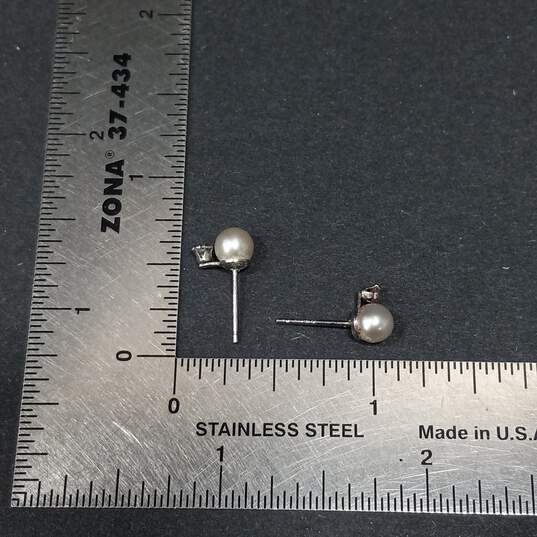 Bundle Of 5 Sterling Silver Earrings image number 8