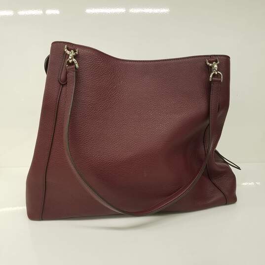 Kate Spade Purple Pebbled Leather Handbag image number 4