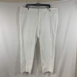 Women's White Calvin Klein Pants, Sz. 20W