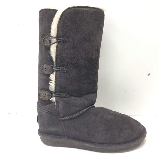 Bearpaw Shearling  Boots Women sz 8 Brown image number 1