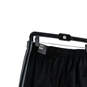 Mens Black Regular Fit Pockets Drawstring Tapered Leg Track Pants Size M image number 4