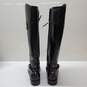 Tory Burch ELOISE Black Leather Knee High Tall Riding Boot Sz 6.5 image number 4