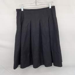 Burberry London Charcoal Grey Wool Blend Pleated Skirt Sz 6 AUTHENTICATED alternative image