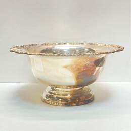 TOWLE Pedestal Punch Bowl Floral Rim Design 8 inch Tall 15 Cup Set alternative image
