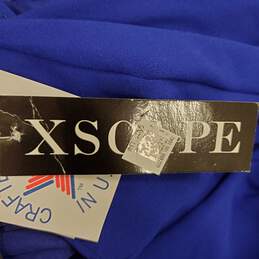 Xscape Women Blue Side Slit Maxi Dress Sz 6 NWT alternative image