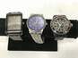 Geoffrey Beene, Edith, & Timex Men's Watches Lot of 3 image number 1