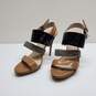 KORS Michael Kors Womens Tri-color Patent Leather Heel Sandals Sz 7 image number 1