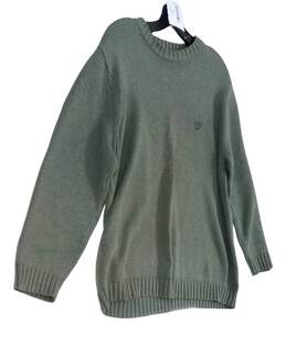 Mens Green Long Sleeve Crew Neck Knitted Pullover Sweater Size Medium alternative image