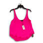 NWT Womens Pink Sleeveless Scoop Neck Button Front Tank Top Size Small image number 1