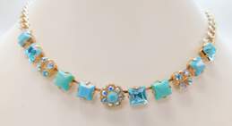Mariana Designer Tranquility Blue Swarovski Crystal & Howlite Necklace 30.3g alternative image