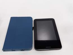Samsung Tablet In Blue Case