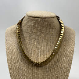 Designer Michael Kors Gold-Tone Adjustable Buckle Classic Collar Necklace