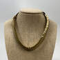Designer Michael Kors Gold-Tone Adjustable Buckle Classic Collar Necklace image number 1