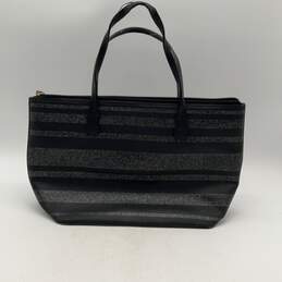Kate Spade New York Womens Black Glitter Double Handle Zipper Tote Bag Purse alternative image