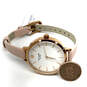 Designer Kate Spade KSW1501 Gold-Tone Pink Leather Strap Analog Wristwatch image number 2