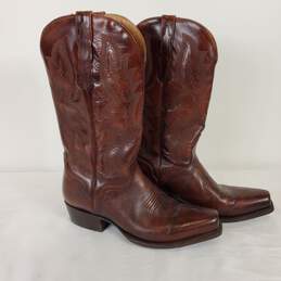 El Dorado Brown Leather Cowboy Western Boots Men's Size 9 D