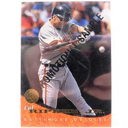 01994 HOF Cal Ripken Jr Leaf Promotional Sample Baltimore Orioles
