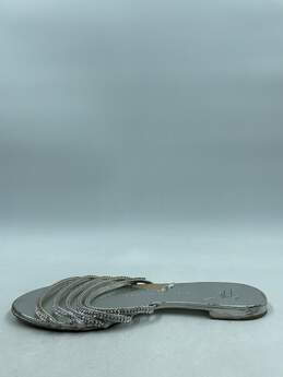 Authentic Giuseppe Zanotti Michela Silver Crystal Sandals W 8 alternative image