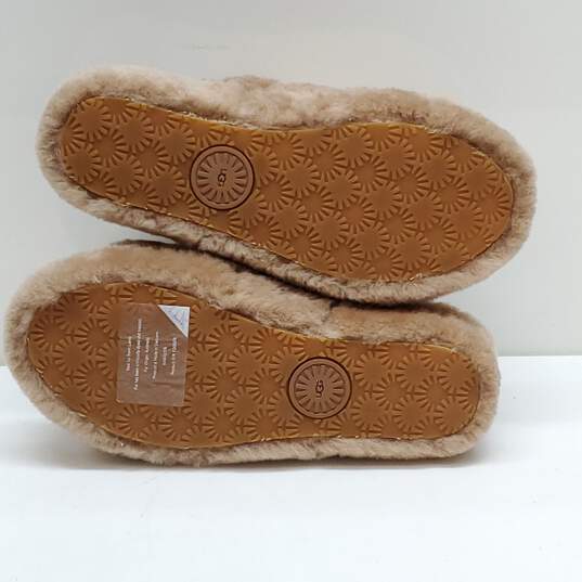 UGG Women's Fluff Yeah Brown Sheepskin Platform Slide Sandals Size 7 image number 5
