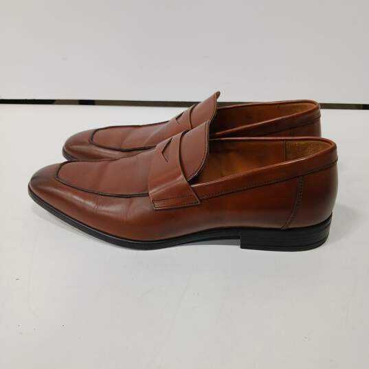 Men's Ted Baker London Tan Leather Benjy Loafers Size 10.5 image number 3