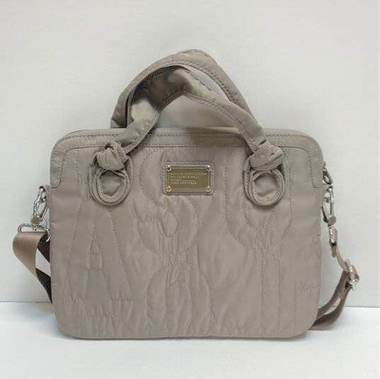 Marc by Marc Jacobs Quilted Nylon Laptop Bag Quartz Grey image number 1