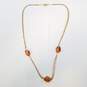 Gold Filled Faceted Glass 3 Strand Necklace 11.4g image number 4