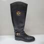 Tory Burch ELOISE Black Leather Knee High Tall Riding Boot Sz 6.5 image number 2
