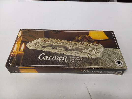 Carmen Satiniert Crystal Cake Tray image number 1