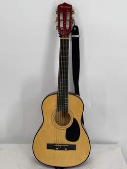 Burswood Black Red Brown Classical Junior Acoustic Guitar E-0540556-F