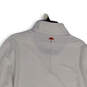 NWT Mens White Mock Neck Long Sleeve 1/4 Zip Pullover T-Shirt Size Large image number 3