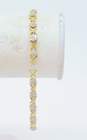 10K Yellow Gold 1.32 CTTW Diamond Tennis Bracelet 4.4g image number 3