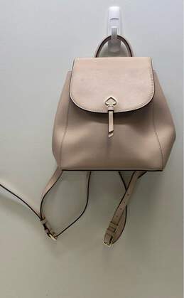 Kate Spade Adel Beige Leather Medium Backpack Bag