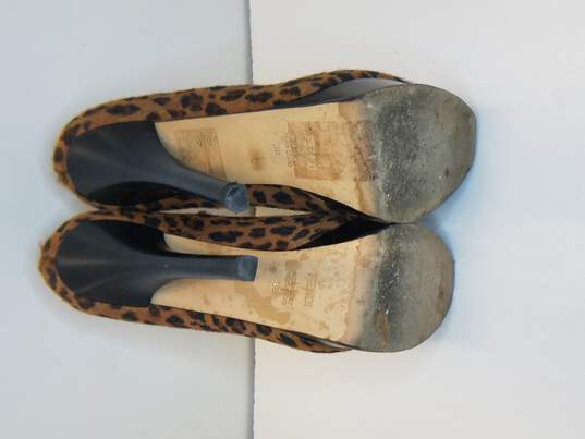 Fendi Brown Womens Heels Animal Print Brown Size 38 image number 6