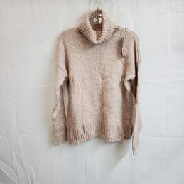 Banana Republic Light Pink Turtleneck Knit Sweater WM Size S NWT