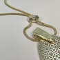 Designer Kendra Scott Gold-Tone Filigree Fashionable Pendant Necklace image number 4