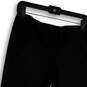 Womens Black Flat Front Pockets Regular Fit Straight Leg Capri Pants Size 4 image number 4