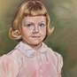 Estes - Portrait of a Young Girl - Original Acrylic on Canvas - Signed 1958 image number 3