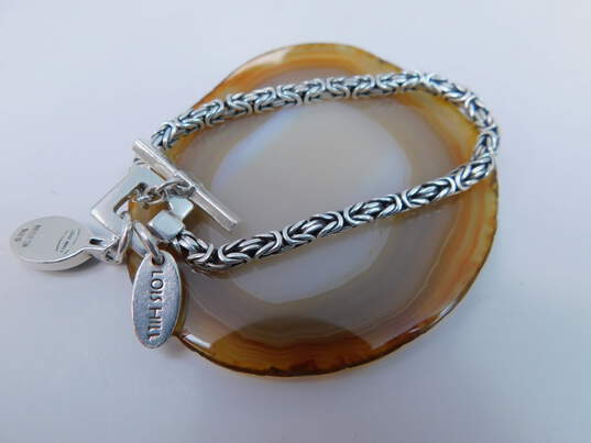 Lois Hill & Artisan 925 Byzantine Toggle & Bali Style Hook Bracelets 45.8g image number 3