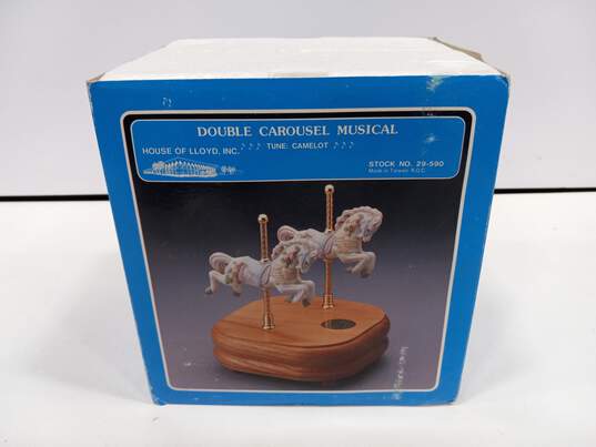 House of Lloyd Double Carousel Musical Figurine image number 1