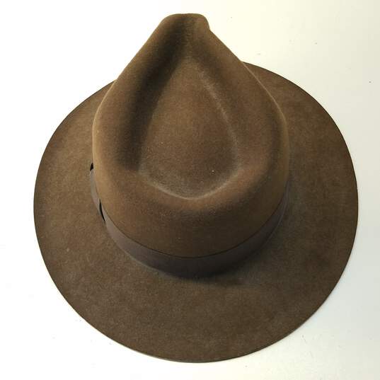 Indiana Jones 100% Wool Hat Brown Medium image number 4
