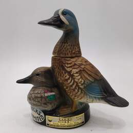 VTG 1980 Jim Beam Ducks Unlimited Blue Winged Teal Duck Whiskey Decanter